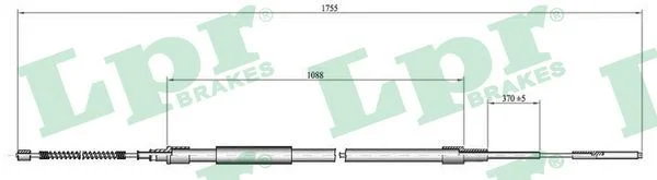 Trosas, stovėjimo stabdys LPR C0954B