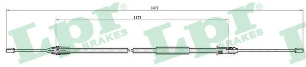 Cable Pull, parking brake LPR C1001B