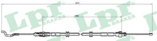 Cable Pull, parking brake LPR C1039B