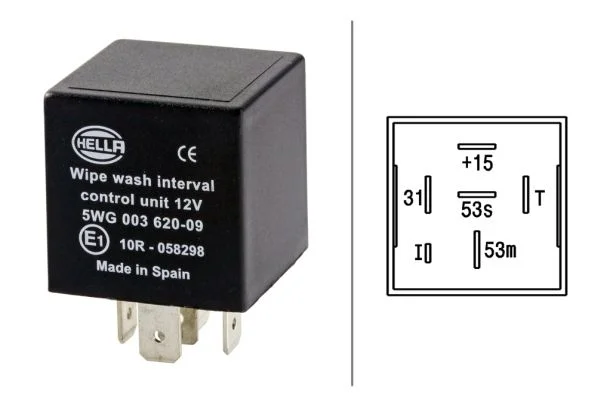 Relé, interval stierača HELLA 5WG 003 620-097