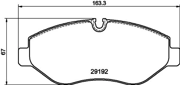 Sada brzdových platničiek, kotúčová brzda HELLA 8DB 355 005-521