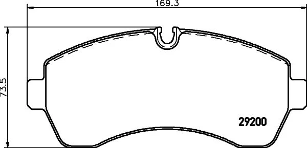 Sada brzdových platničiek, kotúčová brzda HELLA 8DB 355 005-531