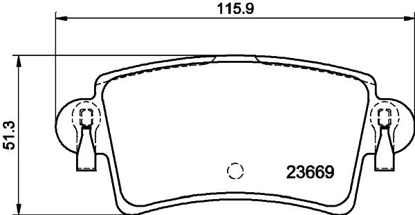 Sada brzdových platničiek, kotúčová brzda HELLA 8DB 355 009-421