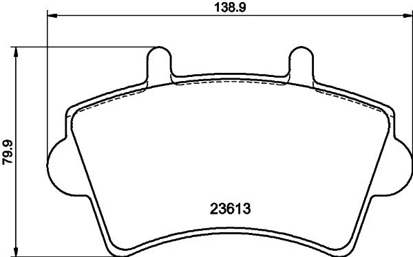 Sada brzdových platničiek, kotúčová brzda HELLA 8DB 355 010-021