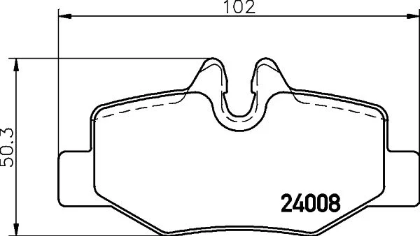 Sada brzdových platničiek, kotúčová brzda HELLA 8DB 355 010-661