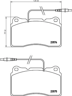 Brake Pad Set, disc brake HELLA 8DB 355 018-671
