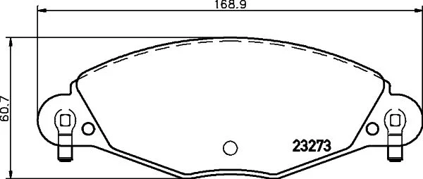 Sada brzdových platničiek, kotúčová brzda HELLA 8DB 355 019-421
