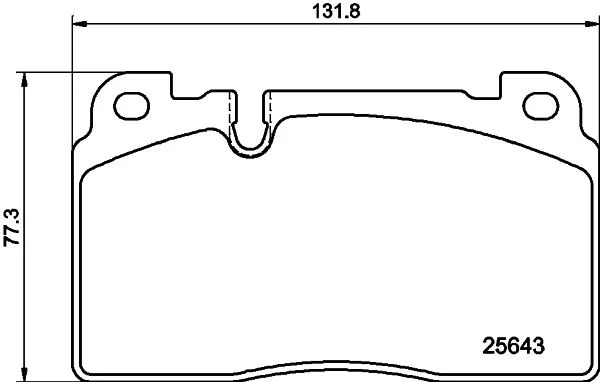 Sada brzdových platničiek, kotúčová brzda HELLA 8DB 355 020-241