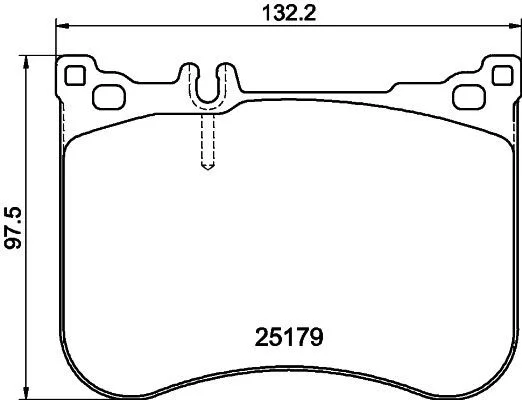 Sada brzdových platničiek, kotúčová brzda HELLA 8DB 355 020-581