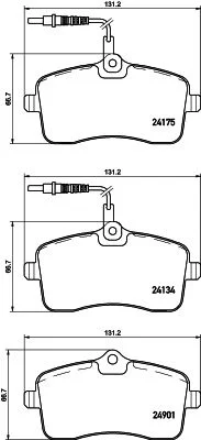 Sada brzdových platničiek, kotúčová brzda HELLA 8DB 355 020-671