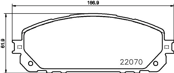 Sada brzdových platničiek, kotúčová brzda HELLA 8DB 355 023-391