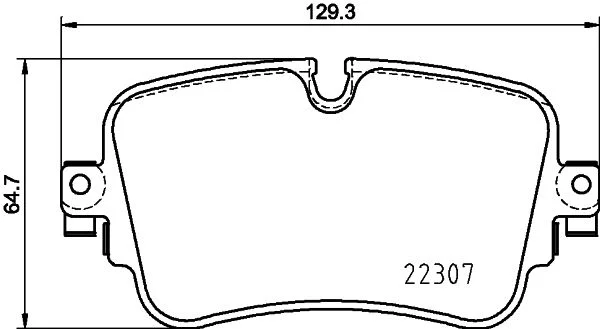 Sada brzdových platničiek, kotúčová brzda HELLA 8DB 355 025-681