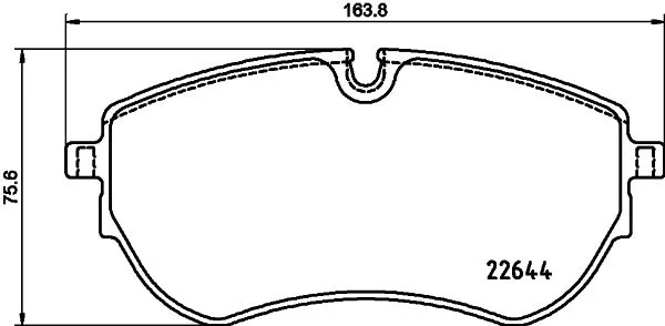 Sada brzdových platničiek, kotúčová brzda HELLA 8DB 355 037-731