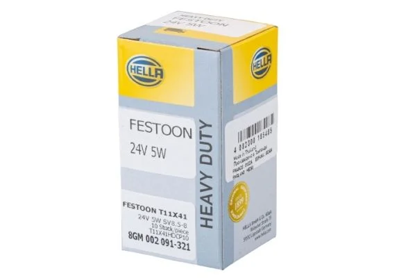 Žiarovka, vnútorné svetlo HELLA 8GM 002 091-321
