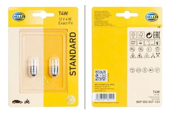 Bulb, direction indicator HELLA 8GP 002 067-123