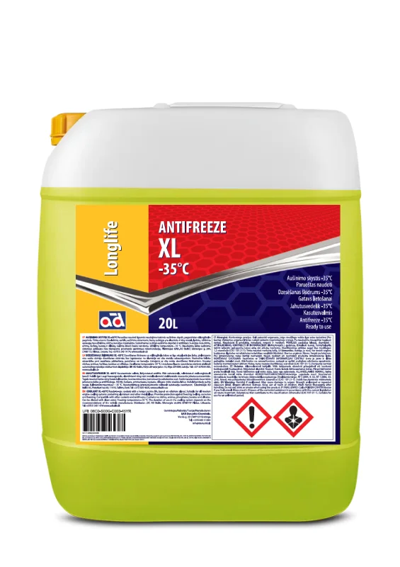 ANTIFREEZE AD -35C XL YELLOW 20L AD ANTIFREEZE AD -35C XL YELLOW 20L