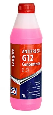 ANTIFREEZE CONC. G12 LL RED 1L AD ANTIFREEZE CONC. G12 LL RED 1L