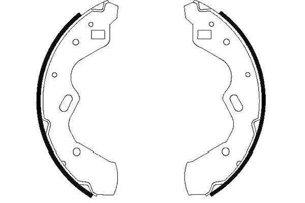 Brake Shoe Set Kavo Parts KBS-5412
