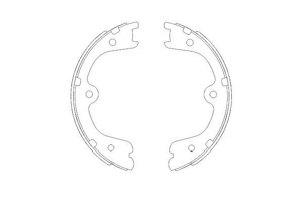 Brake Shoe Set, parking brake Kavo Parts KBS-7404