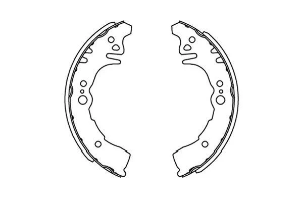 Brake Shoe Set Kavo Parts KBS-9917