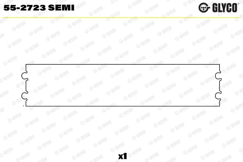 Įvorės mažu galu, švaistiklis GLYCO 55-2723SEMI