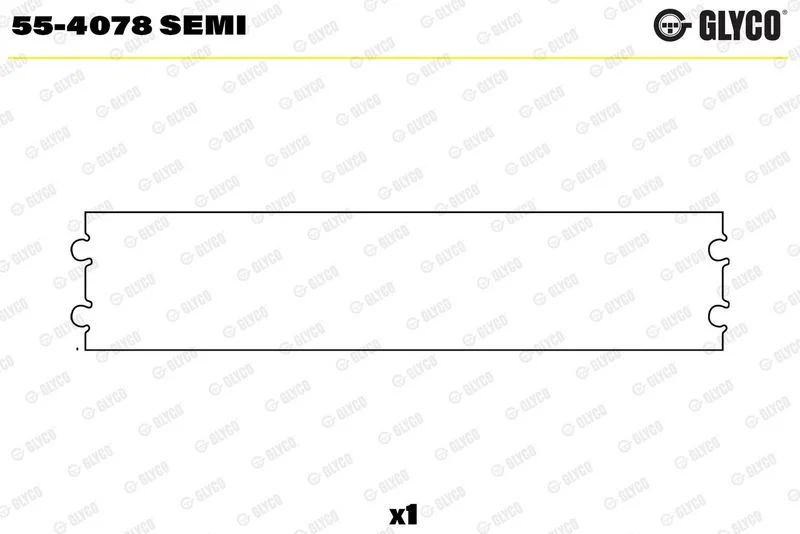 Įvorės mažu galu, švaistiklis GLYCO 55-4078SEMI