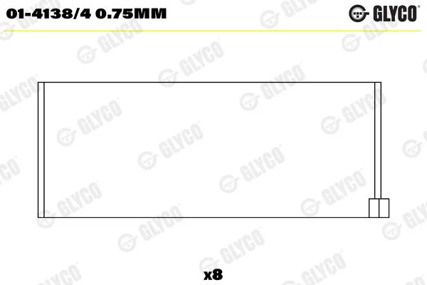 Švaistiklio indėklas GLYCO 01-4138/4 0.75mm