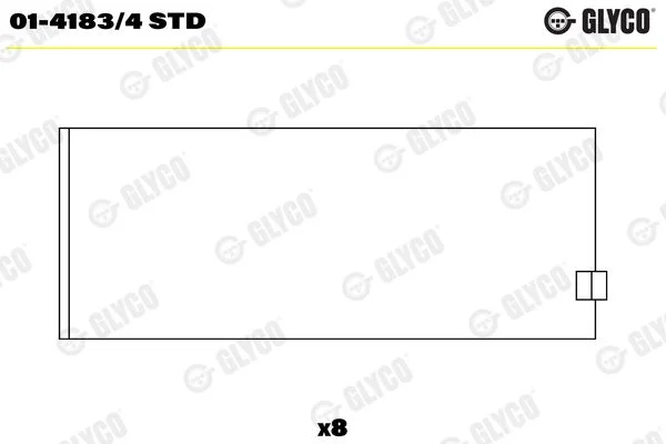 Connecting Rod Bearing Shell GLYCO 01-4183/4STD