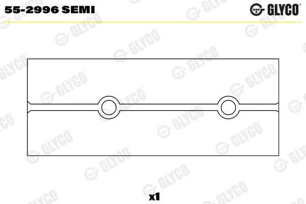 Įvorės mažu galu, švaistiklis GLYCO 55-2996 SEMI