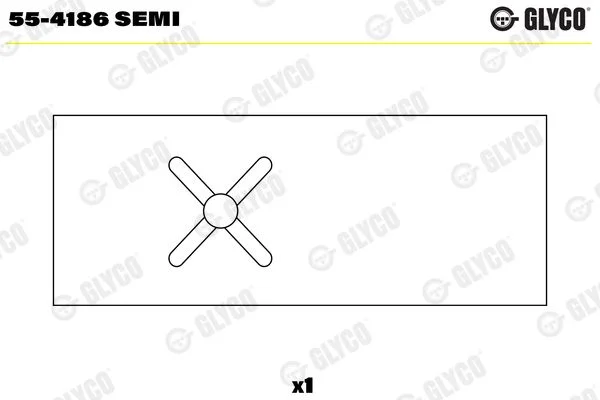 Small End Bushes, connecting rod GLYCO 55-4186 SEMI