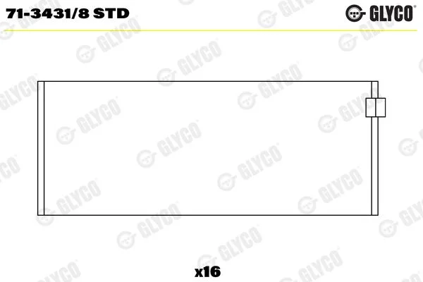 Švaistiklio indėklas GLYCO 71-3431/8 STD