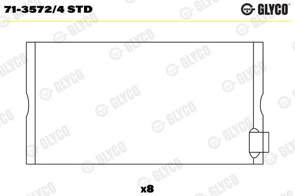 Švaistiklio indėklas GLYCO 71-3572/4 STD