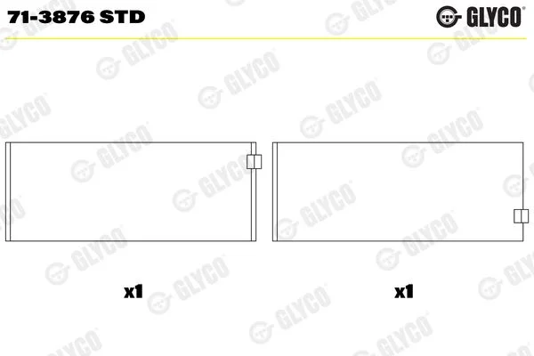 Švaistiklio indėklas GLYCO 71-3876 STD