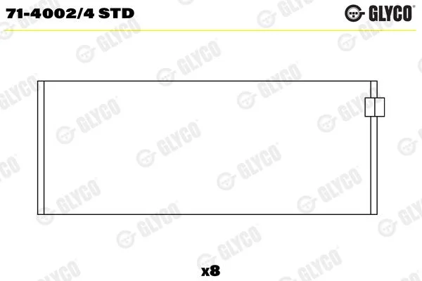 Švaistiklio indėklas GLYCO 71-4002/4 STD