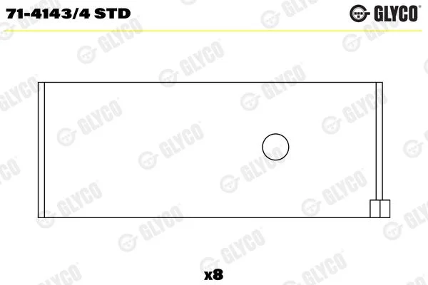 Švaistiklio indėklas GLYCO 71-4143/4 STD