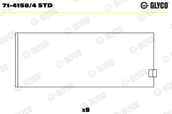 Švaistiklio indėklas GLYCO 71-4158/4STD
