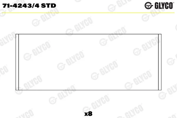 Connecting Rod Bearing Shell GLYCO 71-4243/4STD