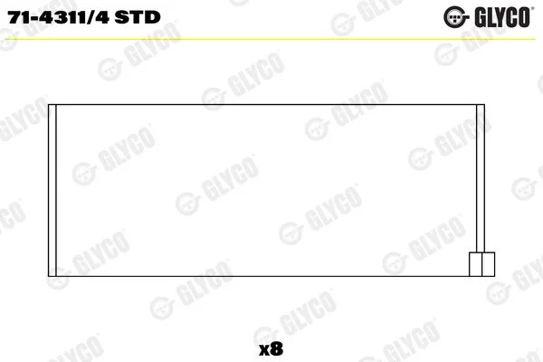 Švaistiklio indėklas glyco 71-4311/4STD