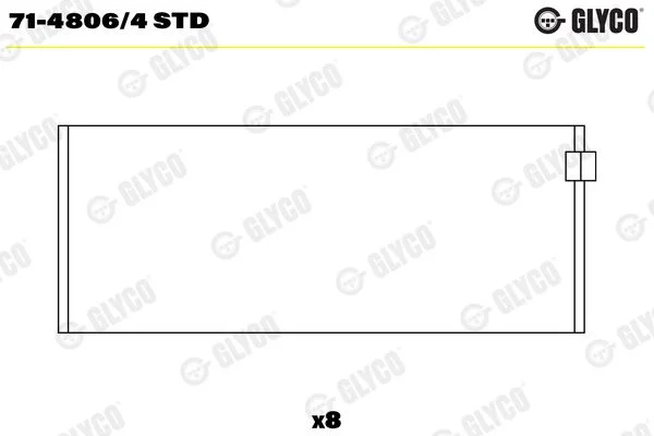 Švaistiklio indėklas GLYCO 71-4806/4 STD