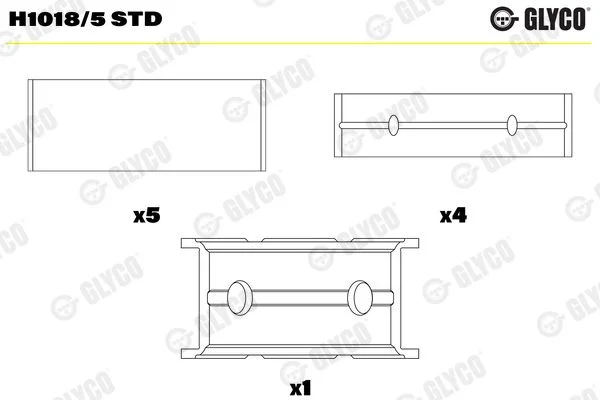 Alkūninio veleno indėklas GLYCO H1018/5 STD