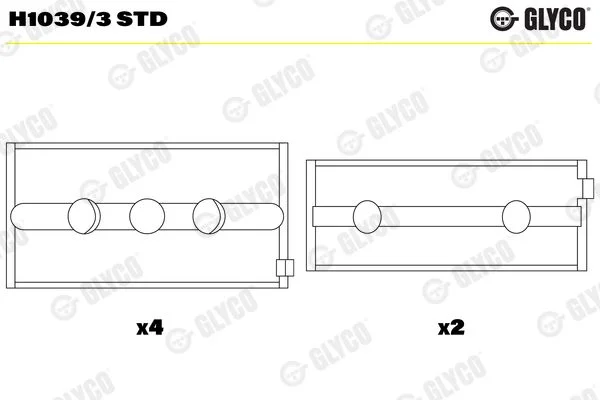 Alkūninio veleno indėklas GLYCO H1039/3 STD