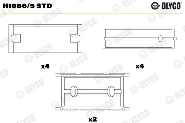 Alkūninio veleno indėklas GLYCO H1086/5 STD