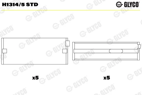 Alkūninio veleno indėklas GLYCO H1314/5 STD