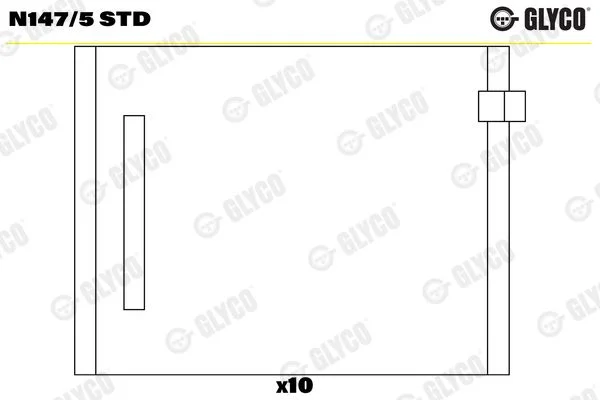Skirstomojo veleno įvorės GLYCO N147/5 STD