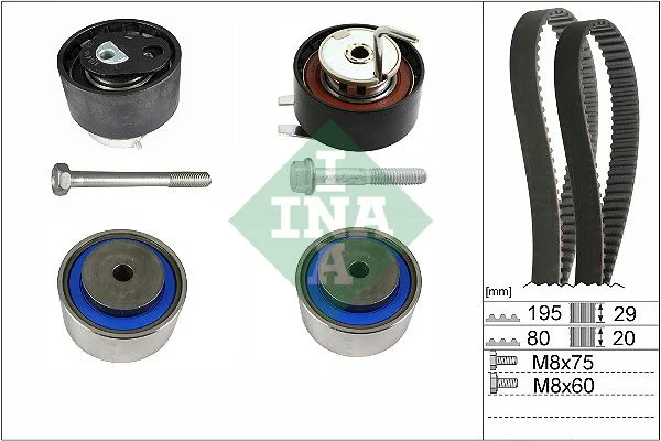 Timing Belt Kit INA 530076610