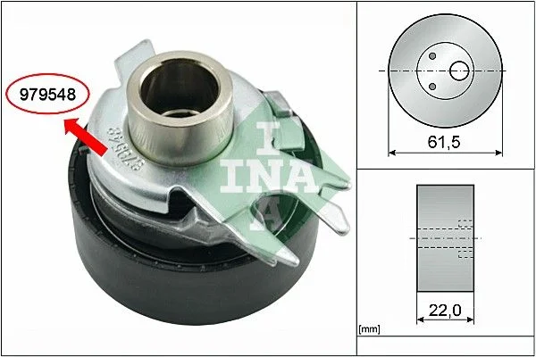 Tensioner Pulley, timing belt INA 531 0525 30