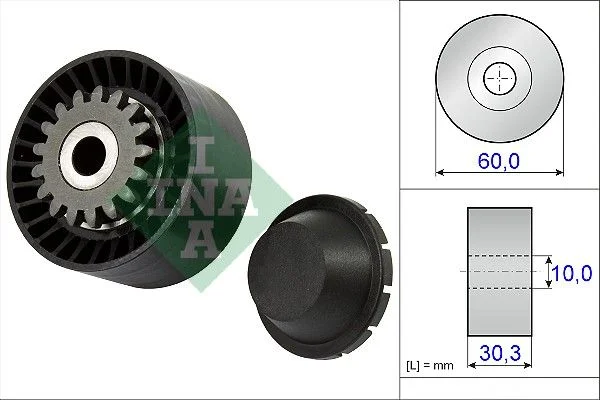Tensioner Pulley, V-ribbed belt INA 531 0811 10