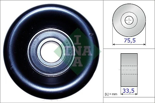 Tensioner Pulley, V-ribbed belt INA 531 0827 10