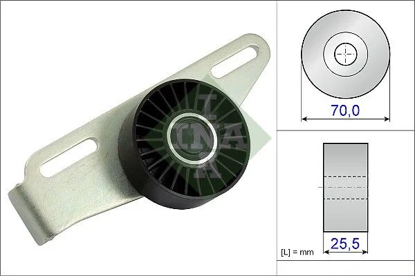 Tensioner Pulley, V-ribbed belt INA 531 0868 10
