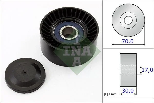 Tensioner Pulley, V-ribbed belt INA 531 0873 10